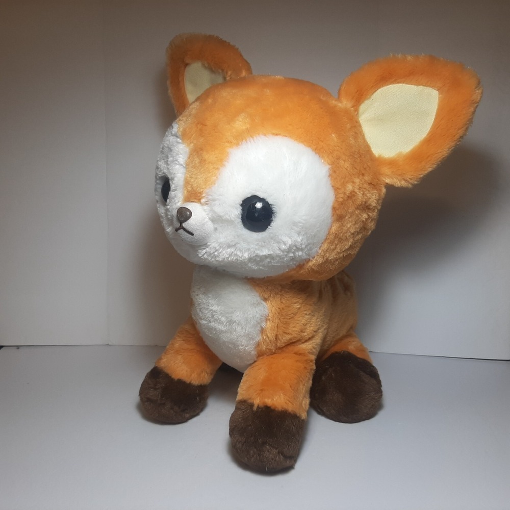 Amuse Latte Deer Fawn 15" Plush Stuffed Animal Spotted Brown Baby Deer